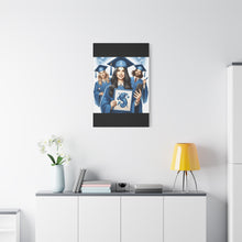 Load image into Gallery viewer, Graduation Canvas Print, Custom Artwork for Grads, Wall Art, Graduation Gift, Decor for Students, Personalized Keepsake
