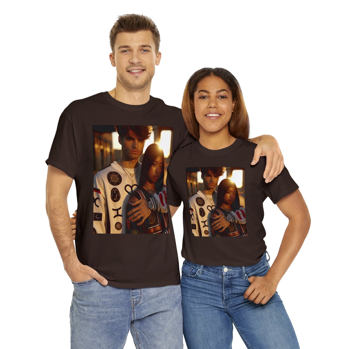 Unisex Virgo Couple (2) Heavy Cotton Tee