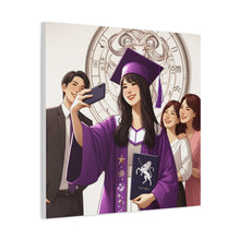 Load image into Gallery viewer, Graduation Canvas Art Print, Perfect Gift for Graduates, Wall Decor for Celebration, Home Office Decoration, Unique Graduation Gift
