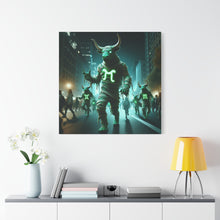 Load image into Gallery viewer, Mystical Taurus Canvas Wall Art, Zodiac Decor, Home Wall Decoration, Gift for Astrology Lovers, Unique Art Piece
