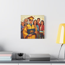 Load image into Gallery viewer, Graduation Canvas Wall Art, Family Celebration Decor, Gift for Graduates, Home Decoration, Personalized Memory
