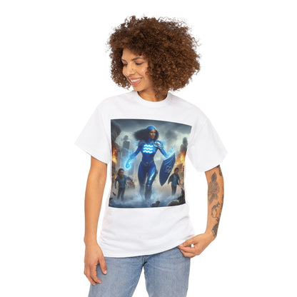 Aquarius Mother's Day (6) Unisex Heavy Cotton Tee