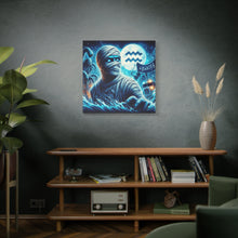 Load image into Gallery viewer, Mummy-Themed Canvas Art, Perfect for Halloween and Spooky Decor, Unique Home Wall Art, Great Gift for Horror Lovers, Halloween Decor
