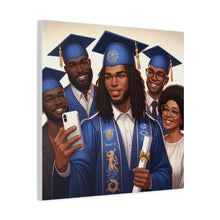 Load image into Gallery viewer, Graduation Canvas Print, Family Celebration Wall Art, Gift for Grads, Personalized Decor, Graduation Ceremony Keepsake
