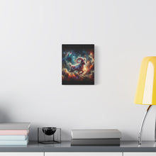 Load image into Gallery viewer, Celestial Aries Ram Canvas Art, Zodiac Decor, Astrological Wall Art, Gift for Astrology Lovers, Cosmic Home Decor, Unique Art Piece
