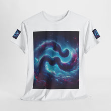 Load image into Gallery viewer, Aquarius Galaxy Themed Unisex Heavy Cotton Tee, Cosmic T-Shirt, Sci-Fi Apparel, Unique Space Graphic Tee, Gifts for Star Wars Lovers, Trendy [...]
