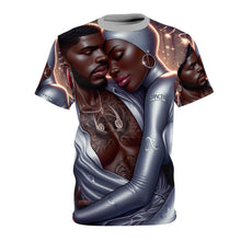 Load image into Gallery viewer, Cosmic Love Unisex Cut &amp; Sew Tee - Perfect Gift for Cancer Zodiac Fans
