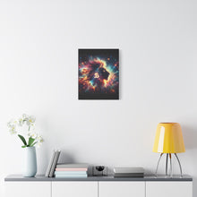 Load image into Gallery viewer, Cosmic Lion Art Canvas Print, Zodiac Wall Art, Leo Decor, Celestial Home Decor, Astrology Gift, Vibrant Galaxy Art
