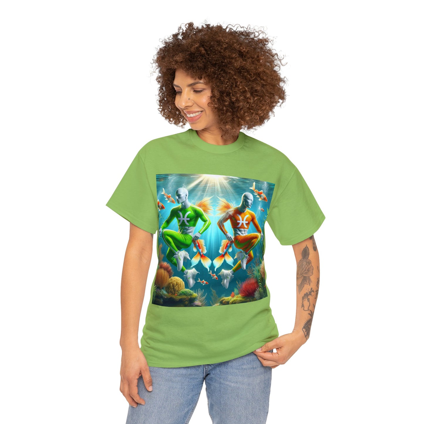 Team Pisces (4) Unisex Heavy Cotton Tee