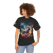 Load image into Gallery viewer, Aries Celestial Astrology Tee - Unisex Short Sleeve Shirt, Cosmic T-Shirt, Horoscope Apparel, Astrology Gift, Zodiac Wear
