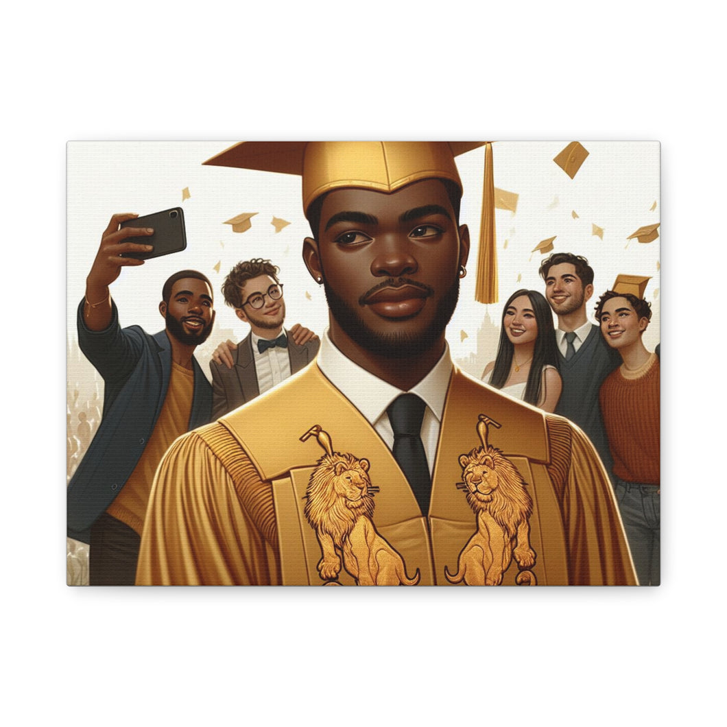 Graduation Canvas Art, Graduate Gift, Class of 2023 Decor, Achievement Wall Art, Inspirational Home Decor, College Graduation
