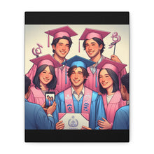 Load image into Gallery viewer, Canvas Print, Graduation Celebration Wall Art, Perfect Gift for Grads, Academic Achievements, Home Decor, Personalized, Unique Keepsake
