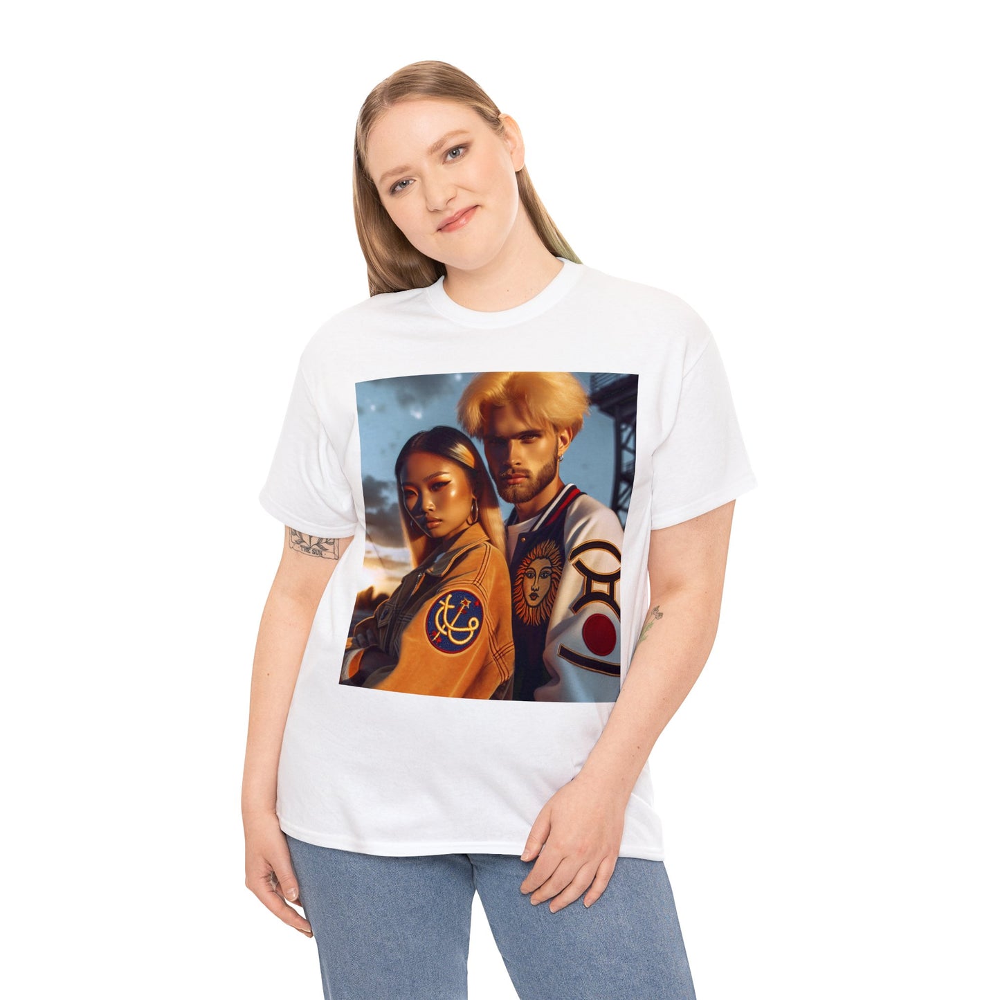 Unisex Gemini Couple (4) Heavy Cotton Tee