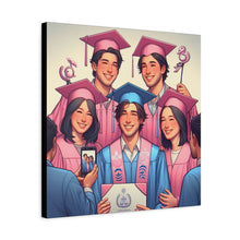 Load image into Gallery viewer, Canvas Print, Graduation Celebration Wall Art, Perfect Gift for Grads, Academic Achievements, Home Decor, Personalized, Unique Keepsake
