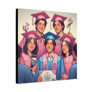 Canvas Print, Graduation Celebration Wall Art, Perfect Gift for Grads, Academic Achievements, Home Decor, Personalized, Unique Keepsake