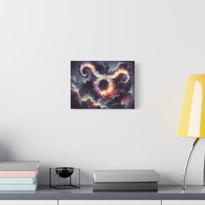 Cosmic Taurus Canvas Art, Zodiac Decor, Astrology Wall Hanging, Gift for Taurus, Home Decor, Space Art