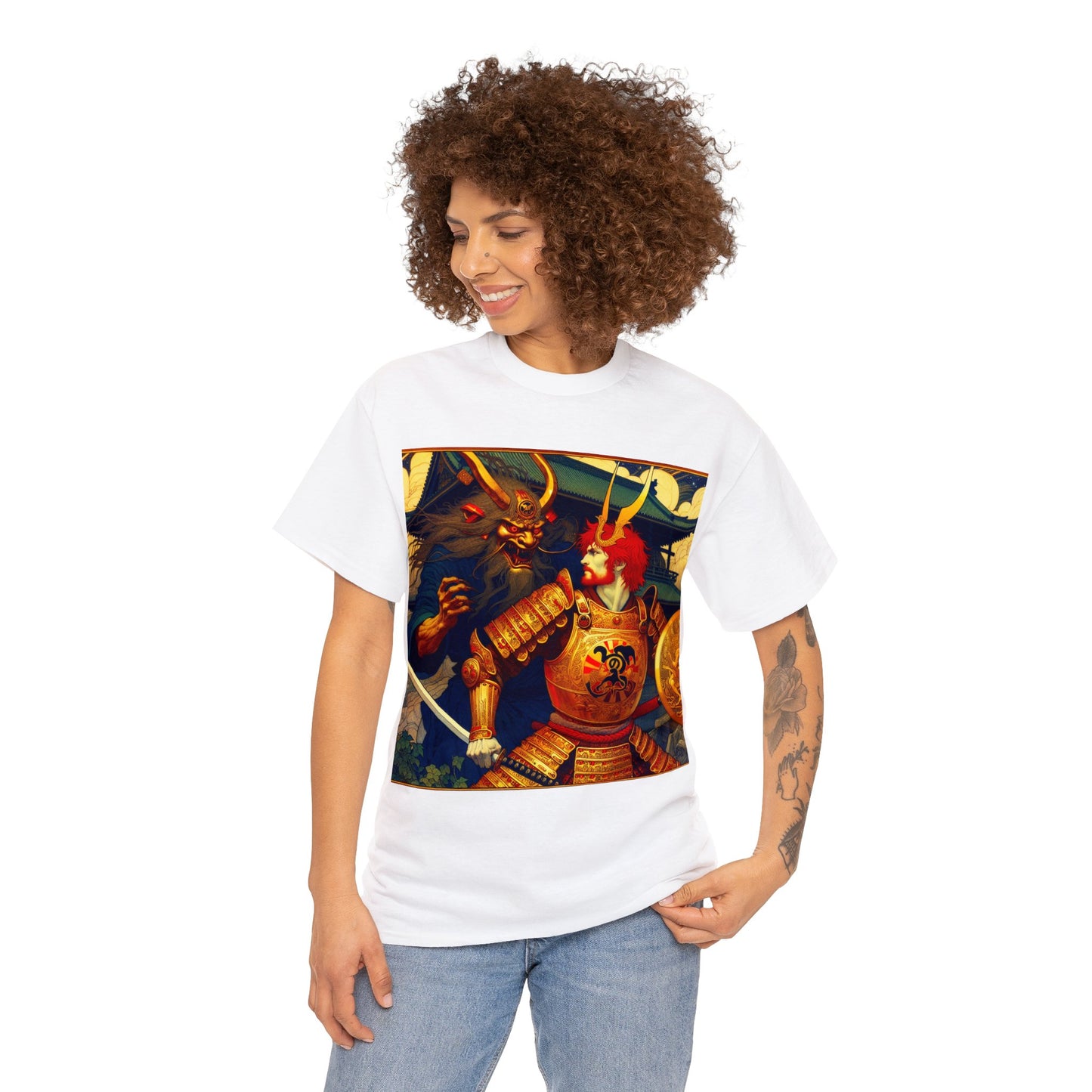 Samurai Aries (4) Unisex Heavy Cotton Tee