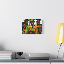Load image into Gallery viewer, Graduation Canvas Print, Celebratory Artwork for Graduates, Stylish Home Decor, Gift for Graduates, Unique Wall Art
