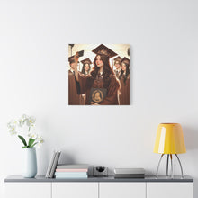 Load image into Gallery viewer, Graduation Canvas Print, Inspirational Wall Art for Graduates, Home Decor, Gift for Her, College Graduation, Motivational Decor
