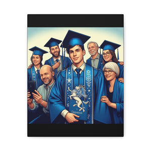 Graduation Canvas Wall Art, Personalized Graduation Gift, Family Celebration Decor, High School Graduation, College Graduation