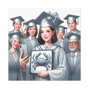 Graduation Canvas Art, Celebratory Wall Decor, Gift for Grads, Personalized Graduation Art, Unique Grad Gift