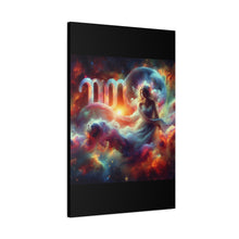 Load image into Gallery viewer, Cosmic Virgo Wall Art, Zodiac Decor, Astrology Canvas Print, Horoscope Gift, Spiritual Home Decor, Celestial Artwork
