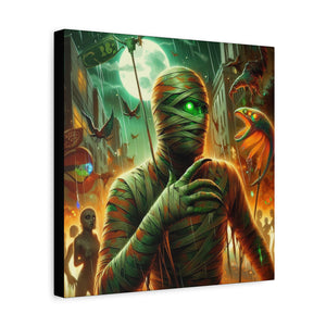 Canvas Print Halloween Pisces Mummy