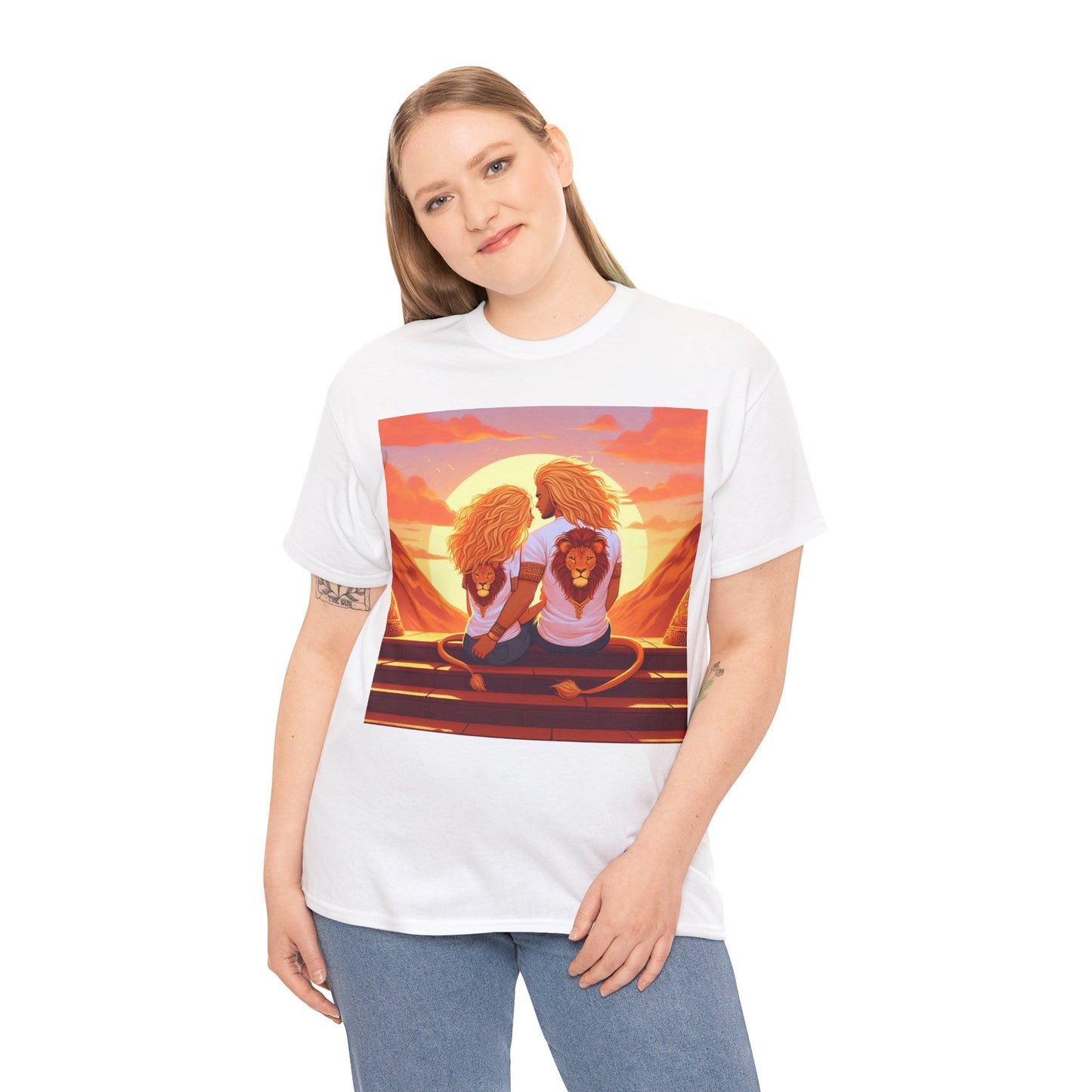 Leo Valentine's Day (7) Unisex Heavy Cotton Tee