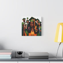 Load image into Gallery viewer, Graduation Celebration Canvas Print, Modern Art for Graduates, Unique Gift for Student, Home Decor, Thoughtful Graduation Gift
