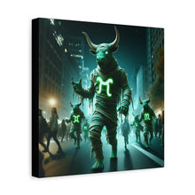 Load image into Gallery viewer, Mystical Taurus Canvas Wall Art, Zodiac Decor, Home Wall Decoration, Gift for Astrology Lovers, Unique Art Piece

