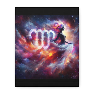 Cosmic Virgo Canvas Art, Zodiac Wall Decor, Astrology Gift for Her, Spiritual Home Decor, Artistic Virgo Print