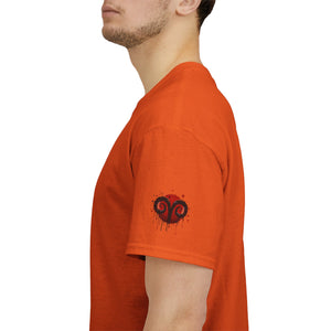 Aries Heart Tee, Unisex Heavy Cotton T-Shirt, Astrology Gift, Birthday Present, Graphic Tee, Casual Wear, Unique Design