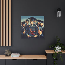 Load image into Gallery viewer, Graduation Canvas Wall Art, Perfect Gift for Graduates, Customizable Graduation Gift, College Decor, Graduation Celebration Decor
