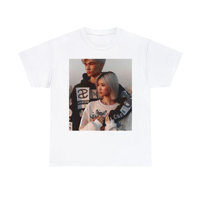 Unisex Cancer Couple (3) Heavy Cotton Tee