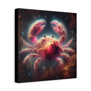 Cosmic Crab Canvas Art Print, Wall Decor, Unique Gift, Space Lover, Astrology, Home Decor, Modern Art