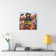 Load image into Gallery viewer, Graduation Canvas Art, Celebratory Wall Decor, College Graduation Gift, Personalized Room Decoration, Unique Art for Graduates
