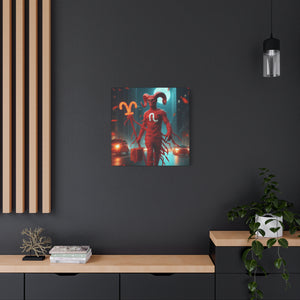 Canvas Wall Art, Aries Decor, Zodiac Gift, Home Wall Decor, Astrological Artwork
