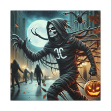 Load image into Gallery viewer, Spooky Halloween Wall Art Canvas, Creepy Decor for Haunted Houses, Trick or Treat Wall Hanging, Frightening Artwork, Seasonal Home Decor
