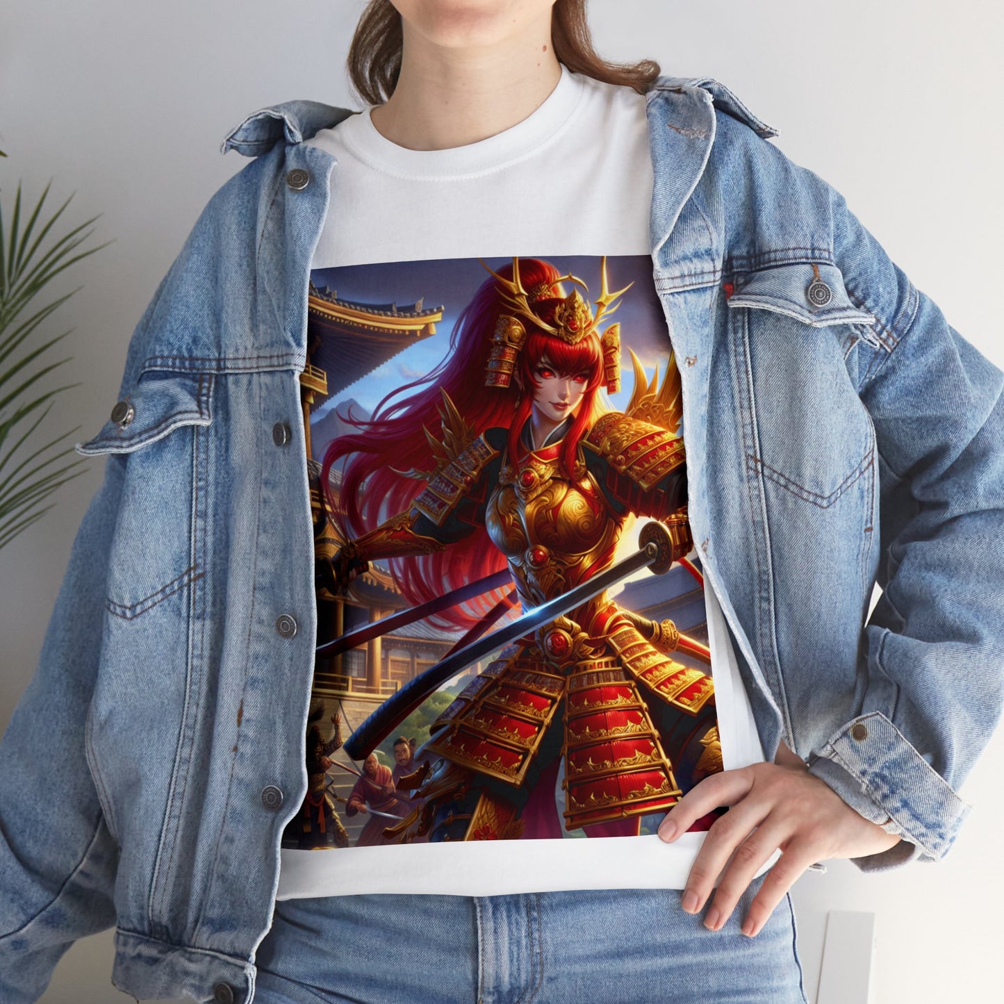 Samurai Aries (F2) Unisex Heavy Cotton Tee