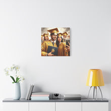 Load image into Gallery viewer, Graduation Celebration Canvas Wall Art, Perfect Gift for Graduates, Home Decor, Graduation Party Decor, Unique Graduation Memory
