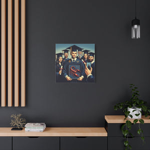 Graduation Canvas Wall Art, Perfect Gift for Graduates, Customizable Graduation Gift, College Decor, Graduation Celebration Decor