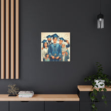 Load image into Gallery viewer, Graduation Celebration Stretched Canvas, Custom Wall Art, Gift for Graduates, Family Home Decor, Art for Special Occasions
