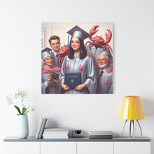 Load image into Gallery viewer, Cancer Zodiac Graduation Canvas Art, Personalized Gift for Graduates, Unique Home Decor, Wall Art, Graduation Gift Idea
