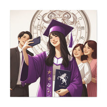 Load image into Gallery viewer, Graduation Canvas Art Print, Perfect Gift for Graduates, Wall Decor for Celebration, Home Office Decoration, Unique Graduation Gift
