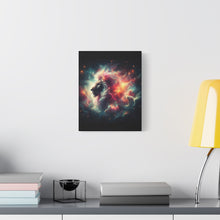 Load image into Gallery viewer, Cosmic Lion Canvas Wall Art, Abstract Lion Decor, Celestial Prints, Space Animal Artwork, Dreamy Home Decor
