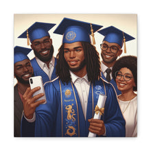 Load image into Gallery viewer, Graduation Canvas Print, Family Celebration Wall Art, Gift for Grads, Personalized Decor, Graduation Ceremony Keepsake
