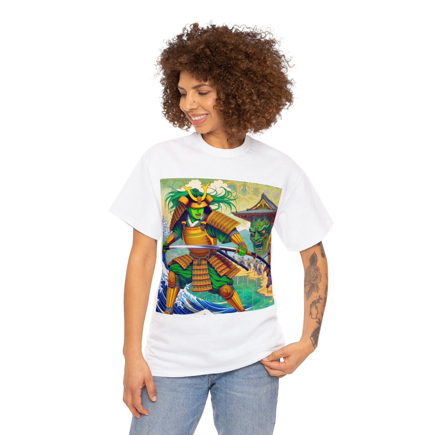 Samurai Pisces (1) Unisex Heavy Cotton Tee