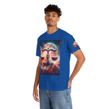 Load image into Gallery viewer, Cosmic Libra Justice Tee, Celestial Balance Shirt, Astrology Themed T-Shirt, Gift for Science Lovers, Unisex Heavy Cotton Tee
