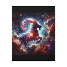 Load image into Gallery viewer, Stretched Canvas Print, Cosmic Goat Art, Zodiac Decor, Aries Gift, Astrological Wall Art, Astrology Home Decor
