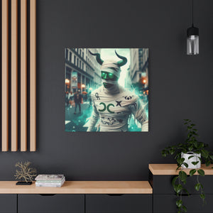 Canvas Print: Halloween Taurus Mummy